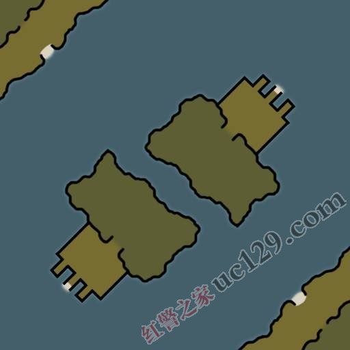 红色警戒3 1vs1对战地图