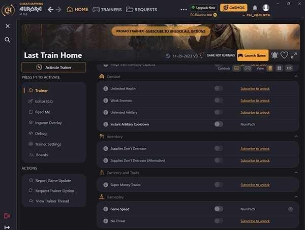 最后的归家列车全能修改器